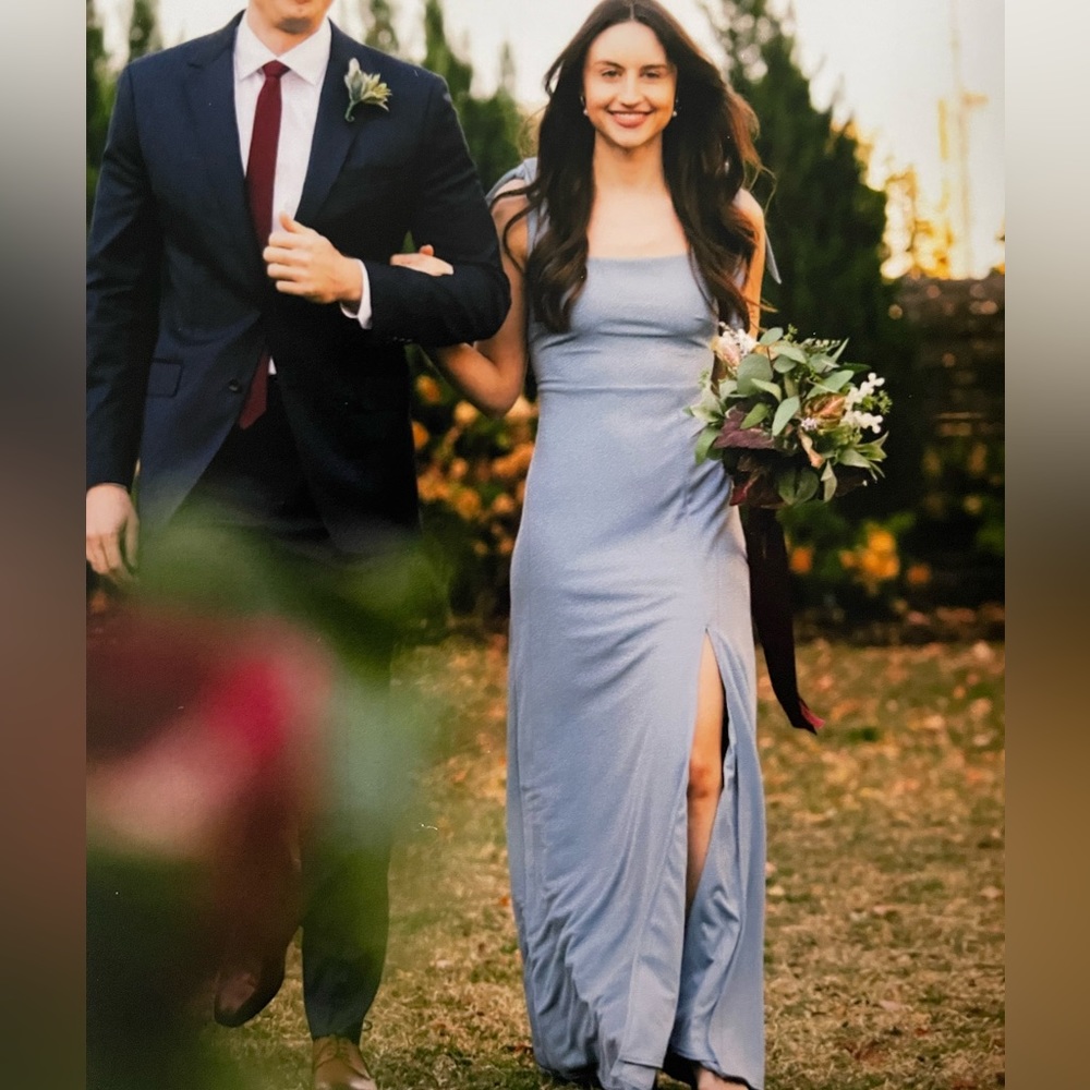 Birdy Grey Dusty Blue Bridesmaids Dress